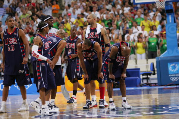 以NBA球員所組成的美國隊曾在2004年雅典奧運上敗給阿根廷隊